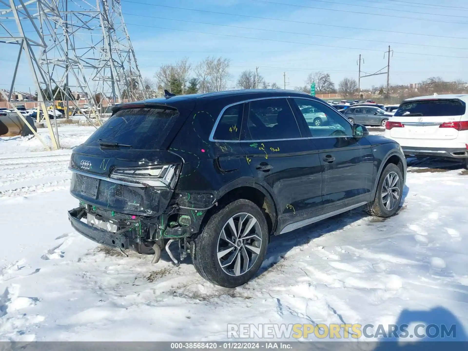 4 Фотография поврежденного автомобиля WA1EAAFY7N2054889 AUDI Q5 2022