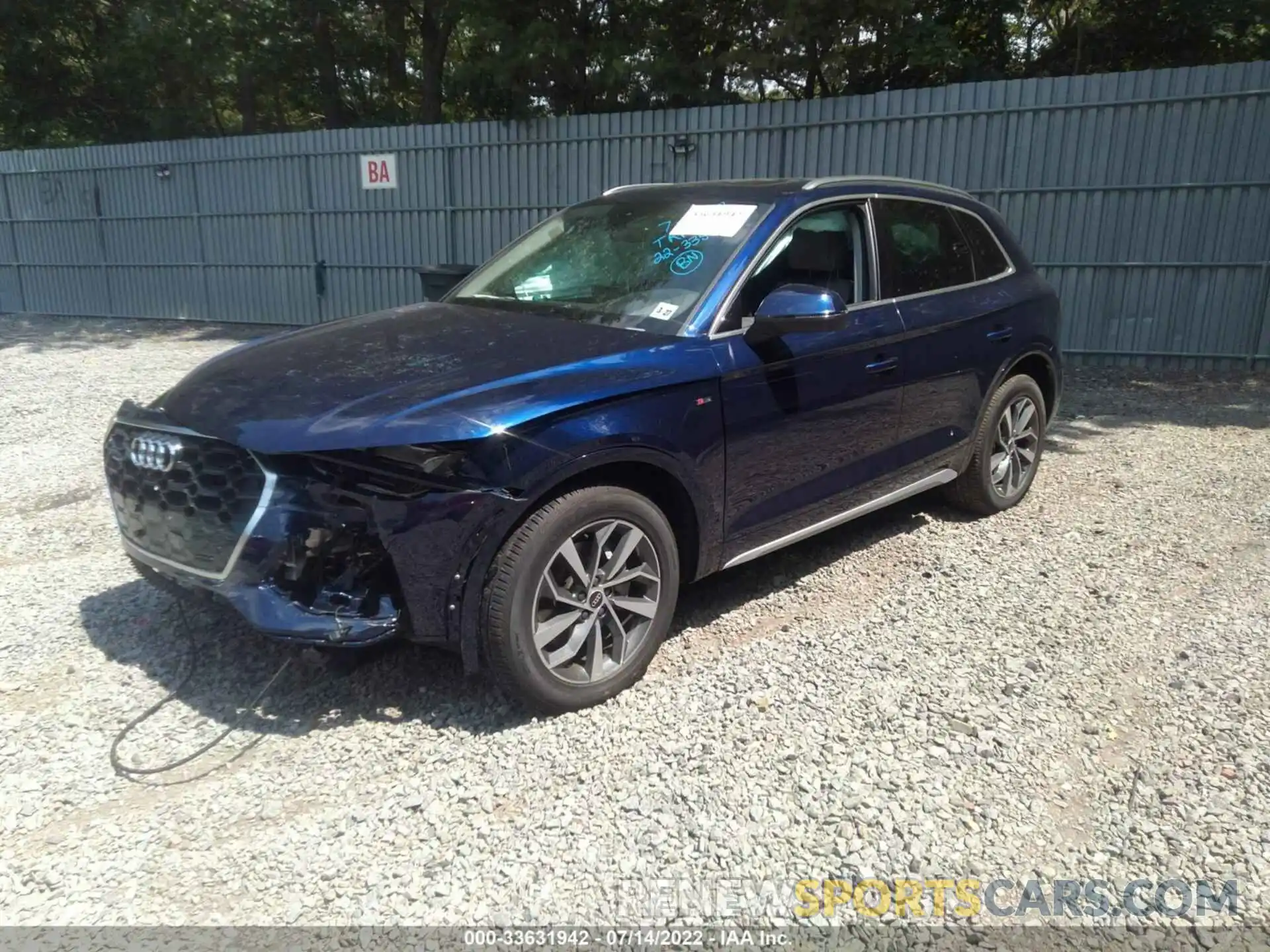 2 Photograph of a damaged car WA1FAAFY7N2056128 AUDI Q5 2022