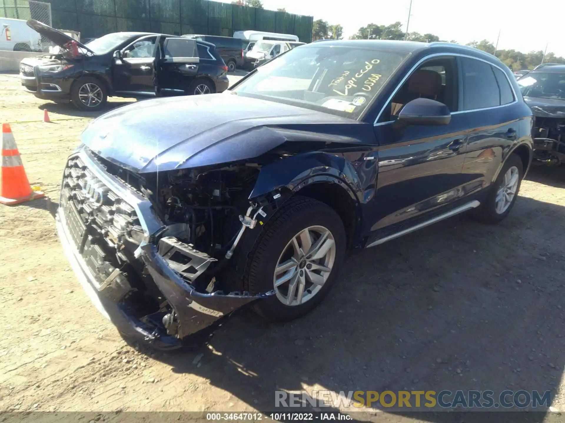 2 Photograph of a damaged car WA1GAAFY1N2095396 AUDI Q5 2022