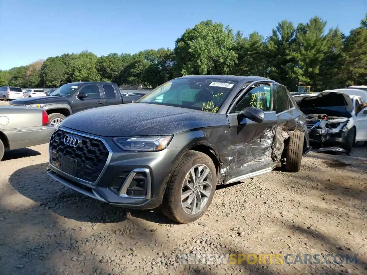 2 Photograph of a damaged car WA1GAAFY3N2055322 AUDI Q5 2022