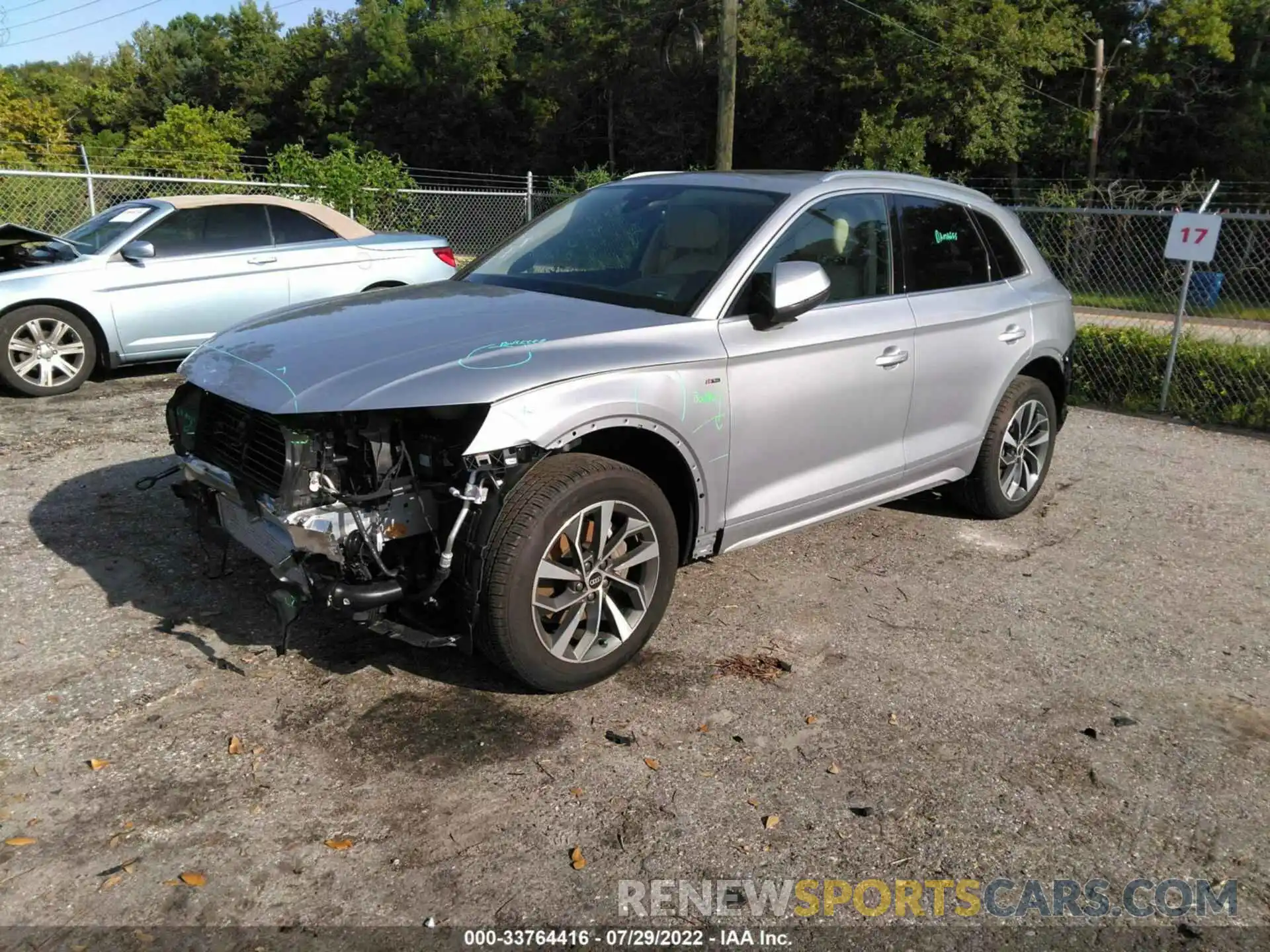 2 Photograph of a damaged car WA1GAAFY7N2027488 AUDI Q5 2022