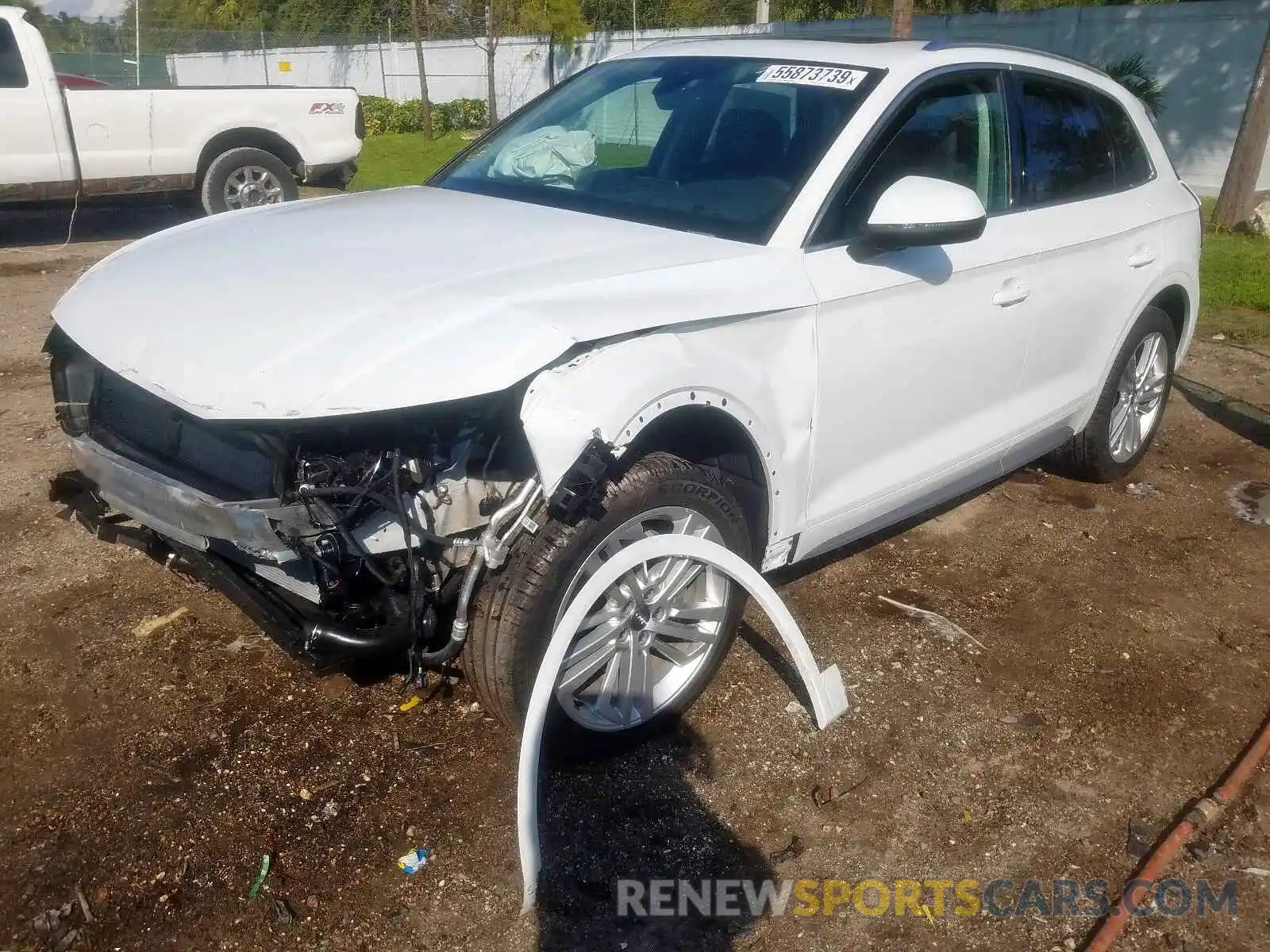 2 Фотография поврежденного автомобиля WA1CNAFY5K2094637 AUDI Q5 PRESTIG 2019