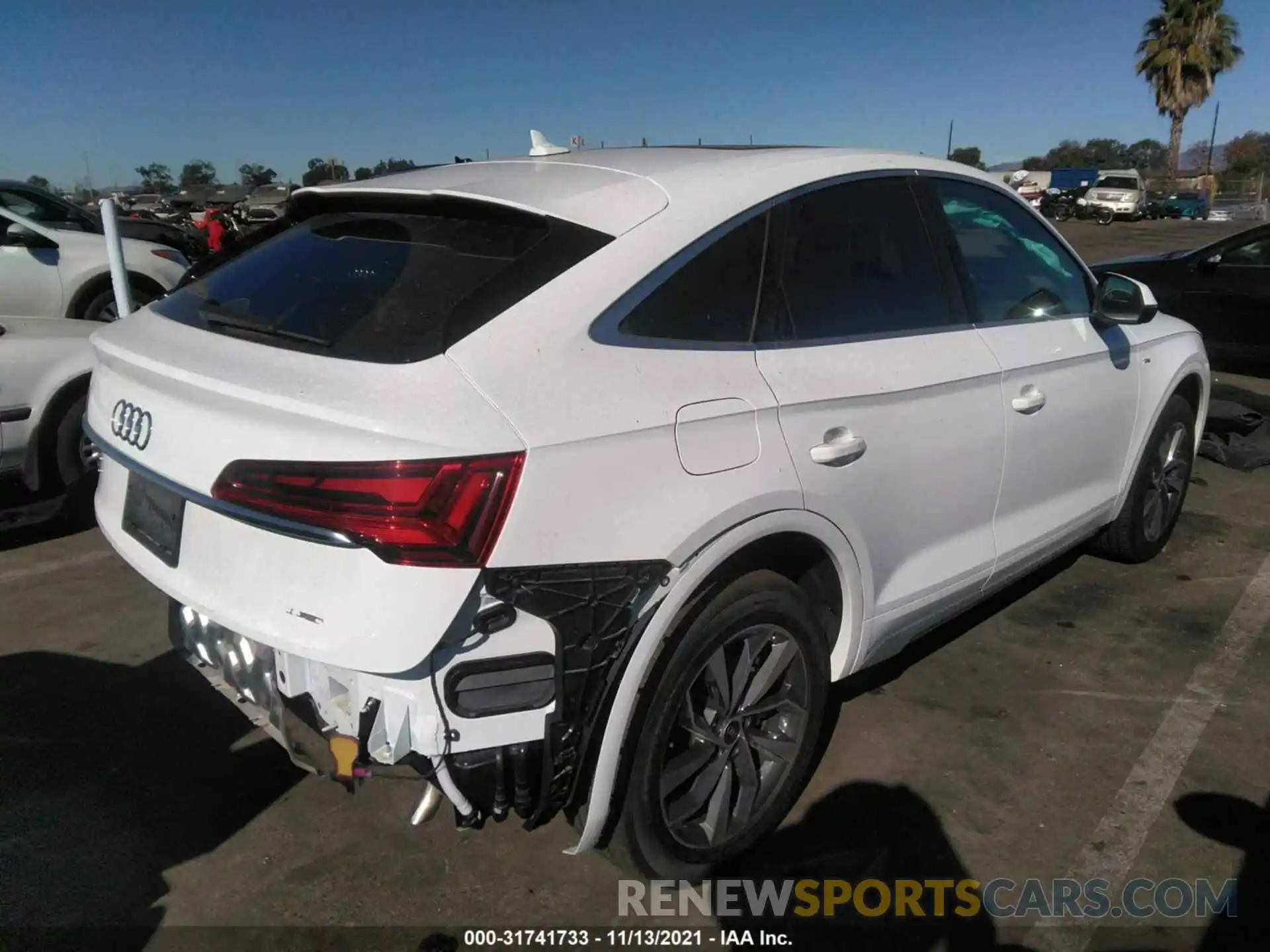 4 Фотография поврежденного автомобиля WA15AAFYXM2094737 AUDI Q5 SPORTBACK 2021