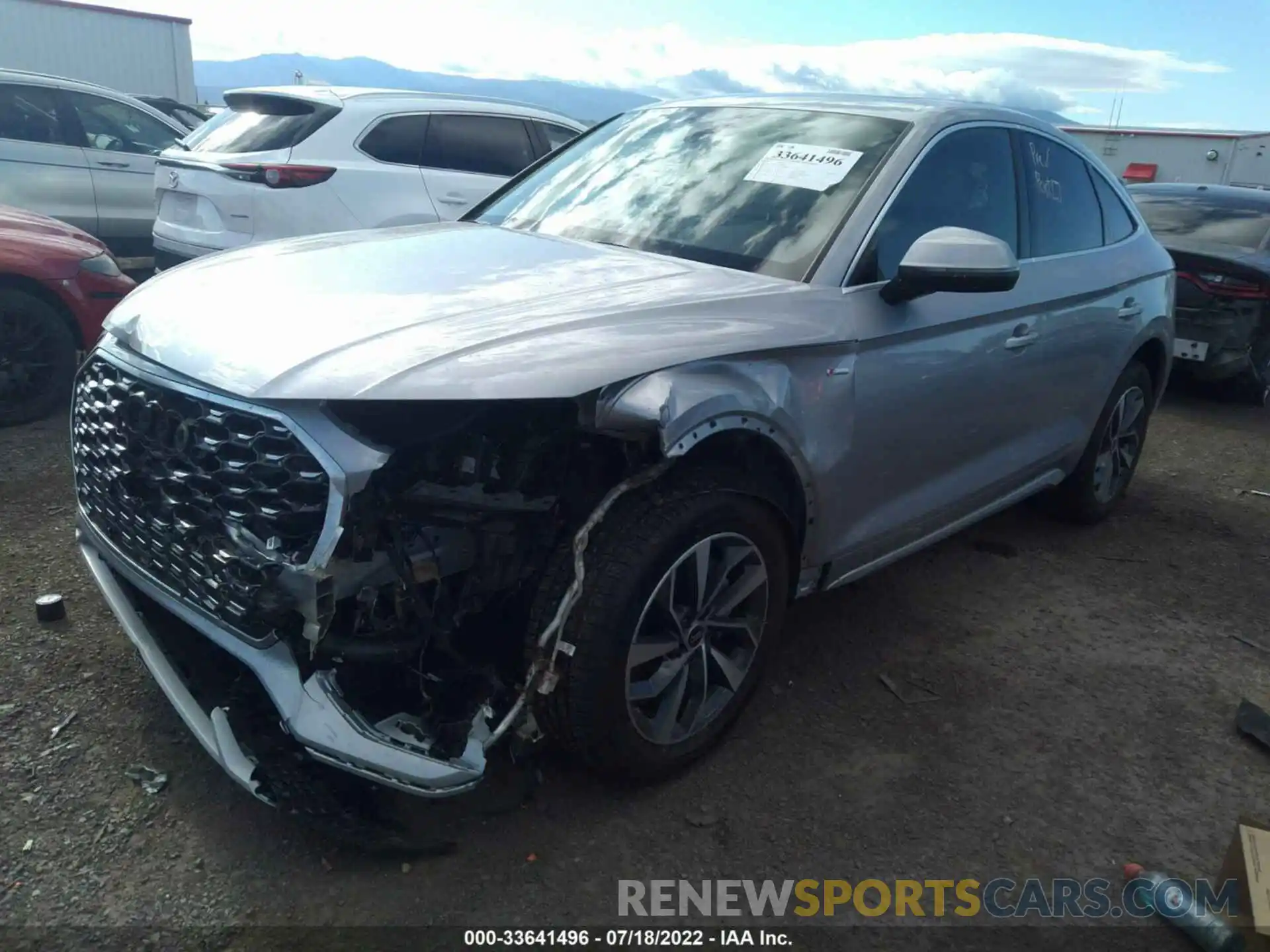 2 Photograph of a damaged car WA14AAFY5N2088759 AUDI Q5 SPORTBACK 2022