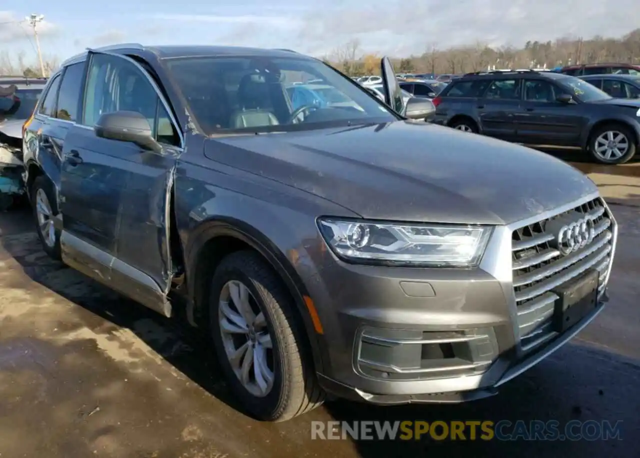 1 Photograph of a damaged car WA1AAAF72KD007422 AUDI Q7 2019