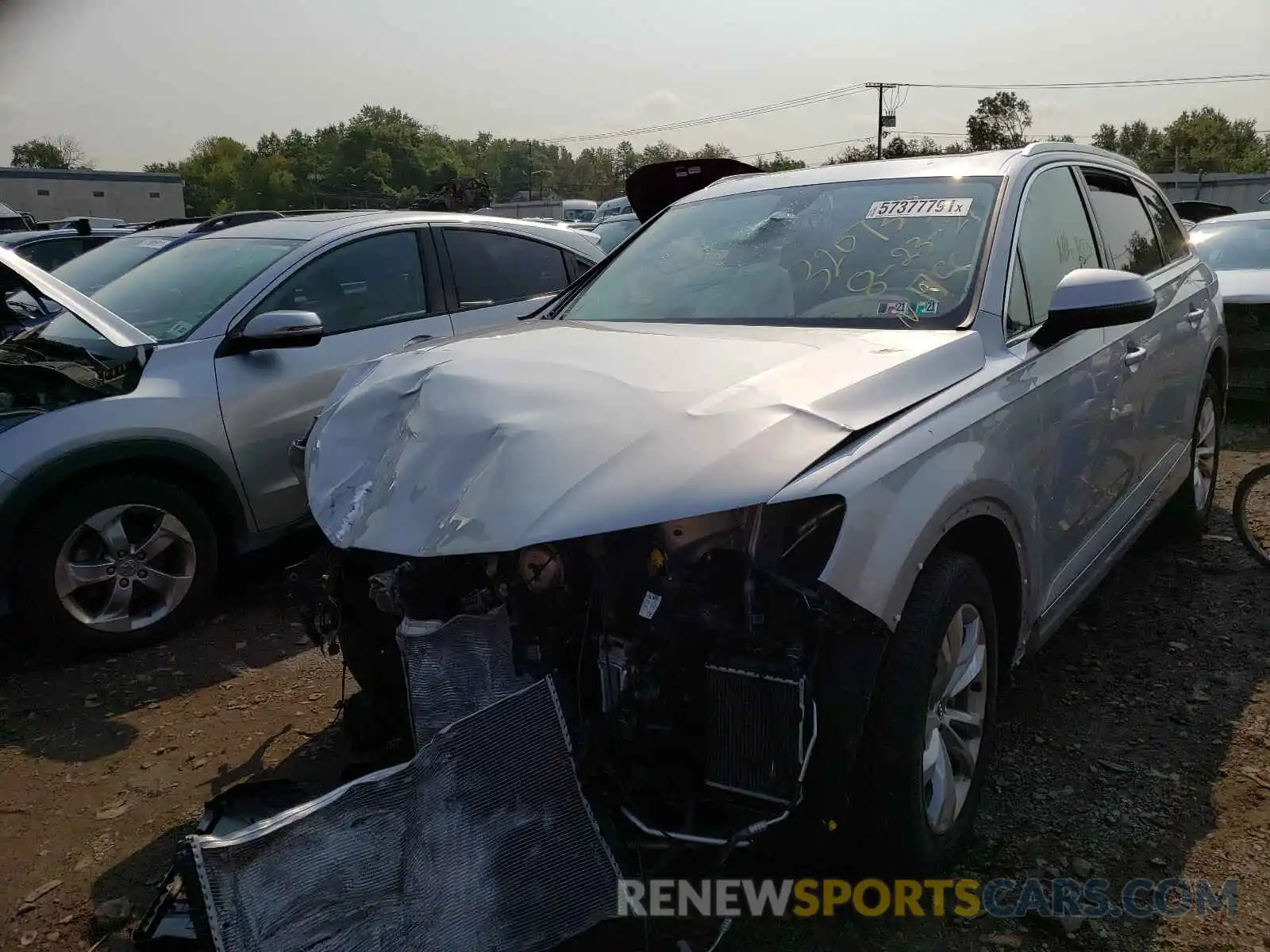 2 Photograph of a damaged car WA1AAAF72KD013608 AUDI Q7 2019