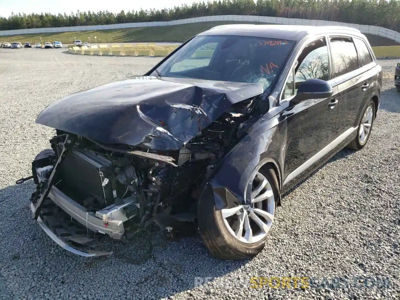 2 Photograph of a damaged car WA1AAAF74KD007244 AUDI Q7 2019