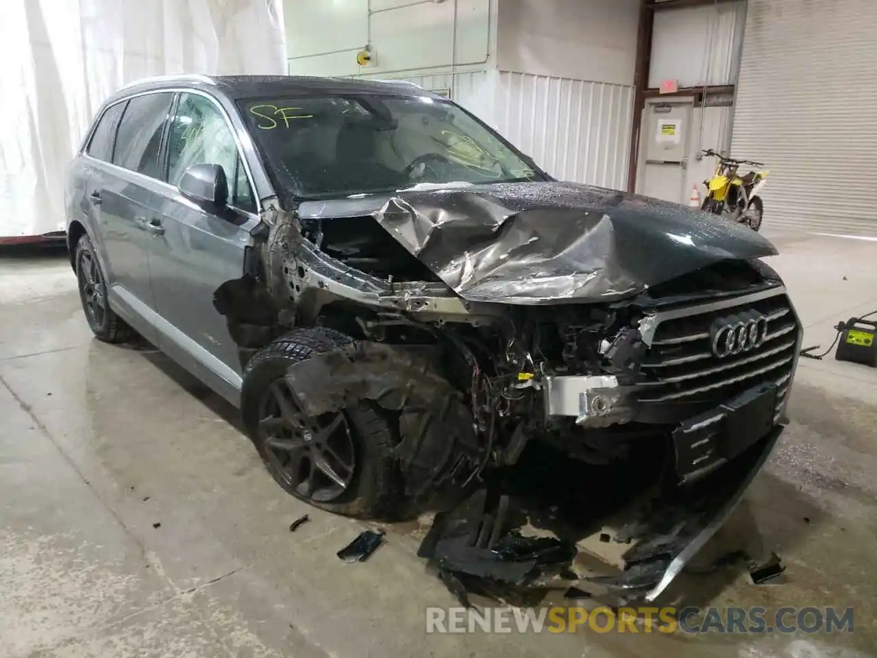 1 Photograph of a damaged car WA1AAAF75KD001713 AUDI Q7 2019