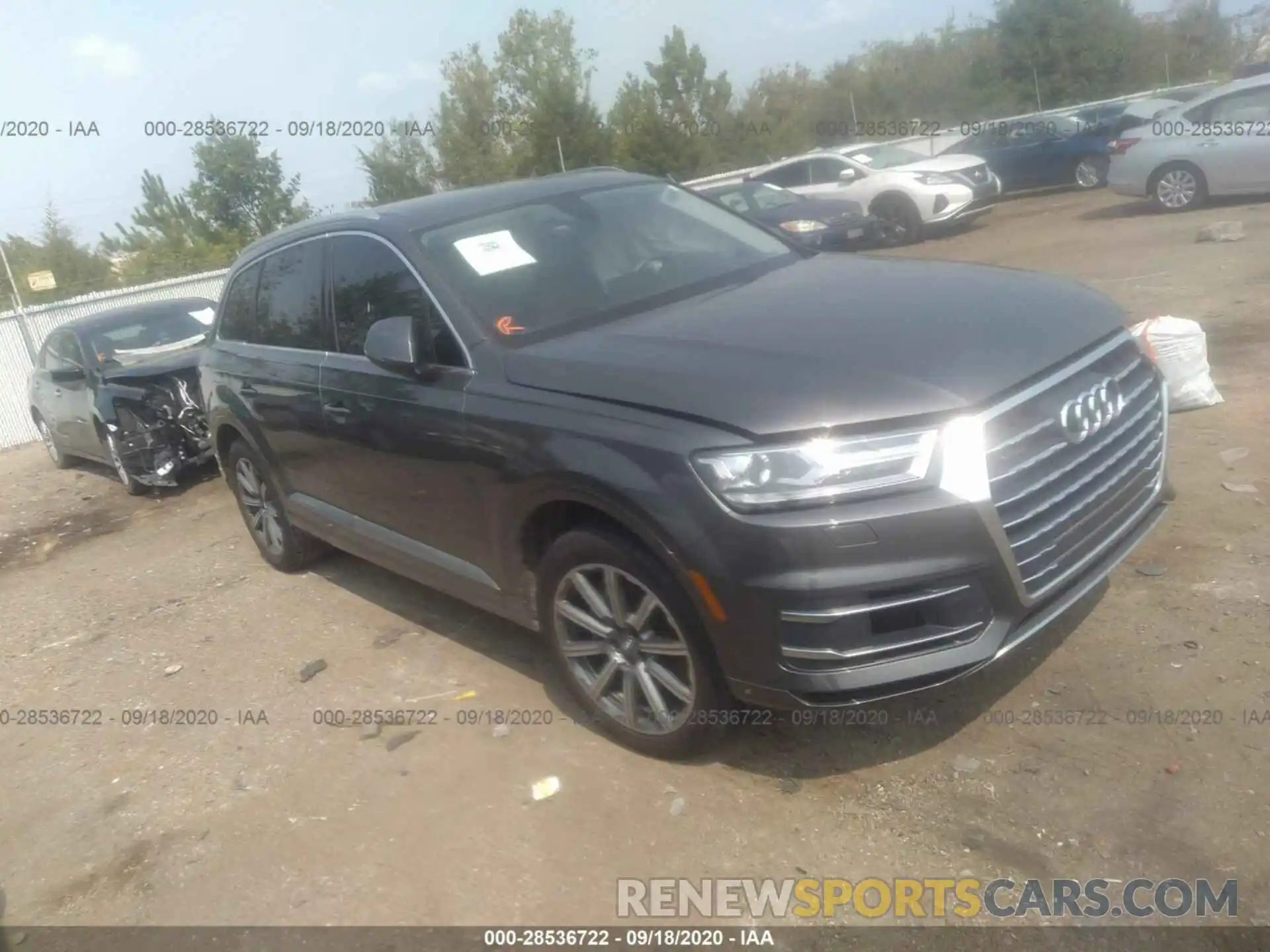 1 Photograph of a damaged car WA1AAAF76KD001073 AUDI Q7 2019