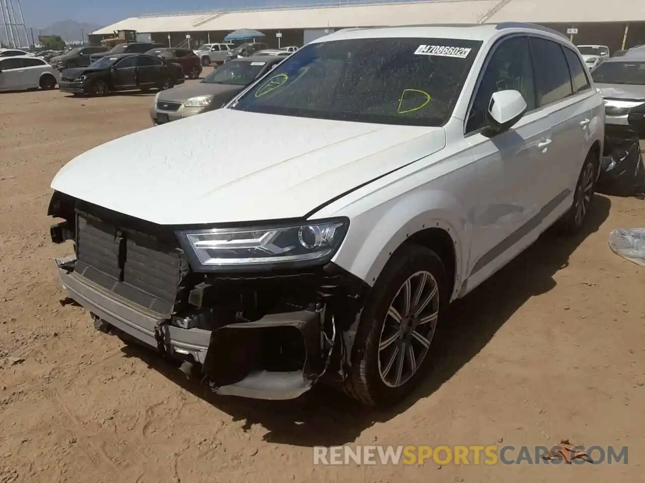 2 Photograph of a damaged car WA1AAAF76KD006659 AUDI Q7 2019