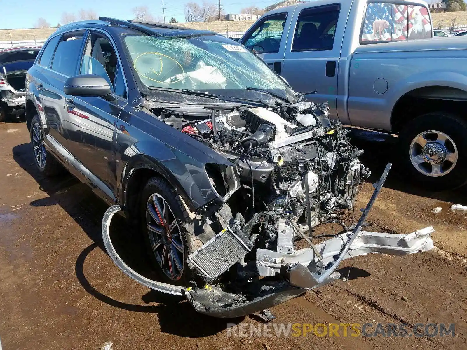 1 Photograph of a damaged car WA1AAAF76KD007763 AUDI Q7 2019