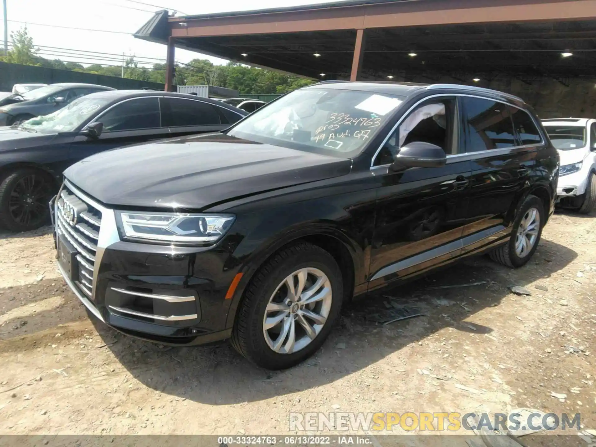 2 Photograph of a damaged car WA1AAAF77KD008470 AUDI Q7 2019