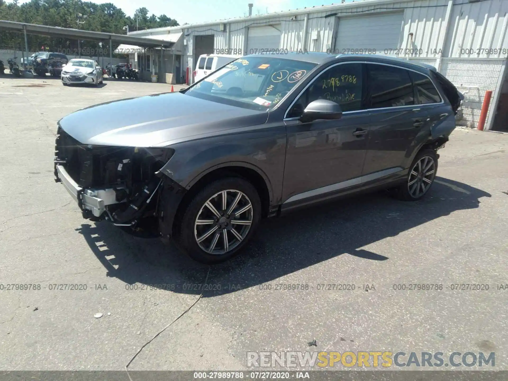 2 Photograph of a damaged car WA1AHAF70KD018477 AUDI Q7 2019