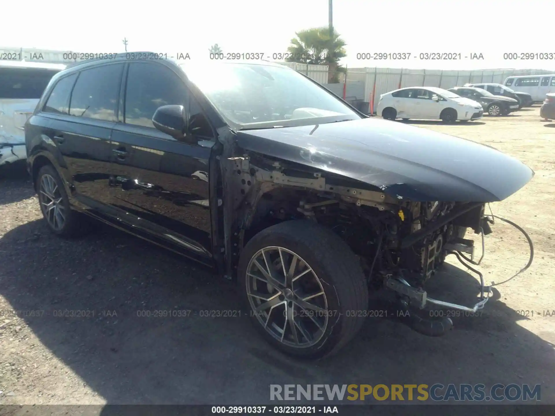 1 Photograph of a damaged car WA1AHAF70KD022643 AUDI Q7 2019