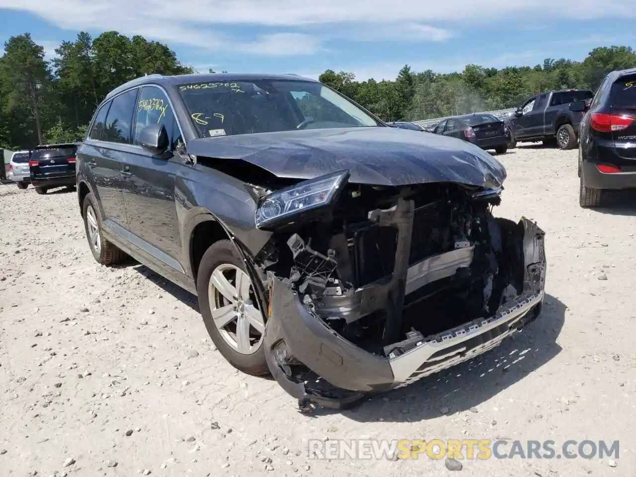 1 Photograph of a damaged car WA1AHAF70KD029138 AUDI Q7 2019