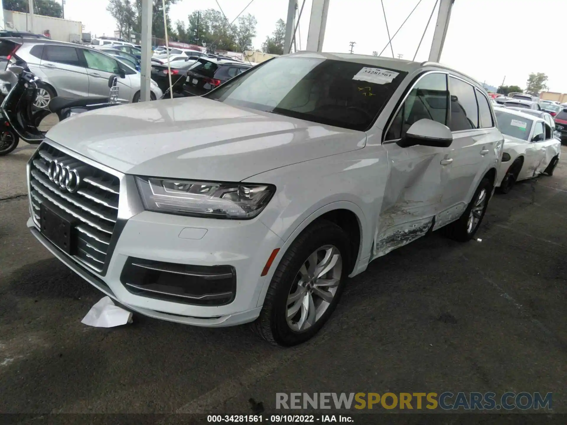 2 Photograph of a damaged car WA1AHAF70KD047509 AUDI Q7 2019