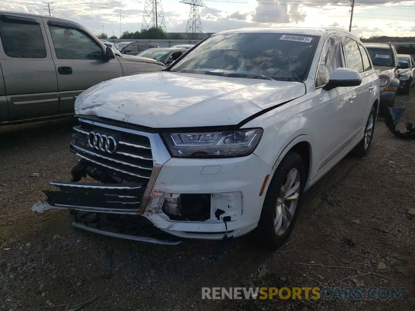 2 Фотография поврежденного автомобиля WA1AHAF71KD049737 AUDI Q7 2019