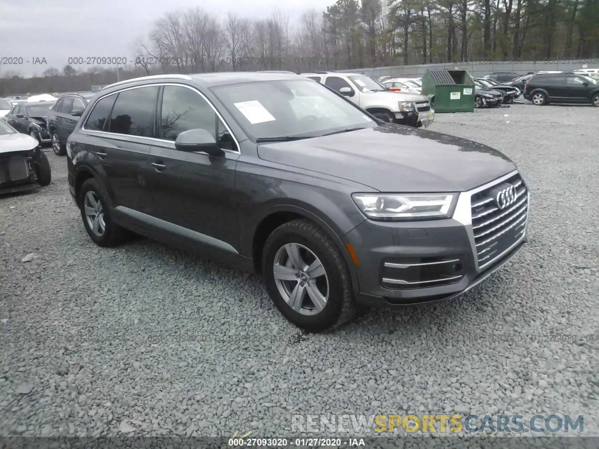 1 Photograph of a damaged car WA1AHAF72KD021364 AUDI Q7 2019