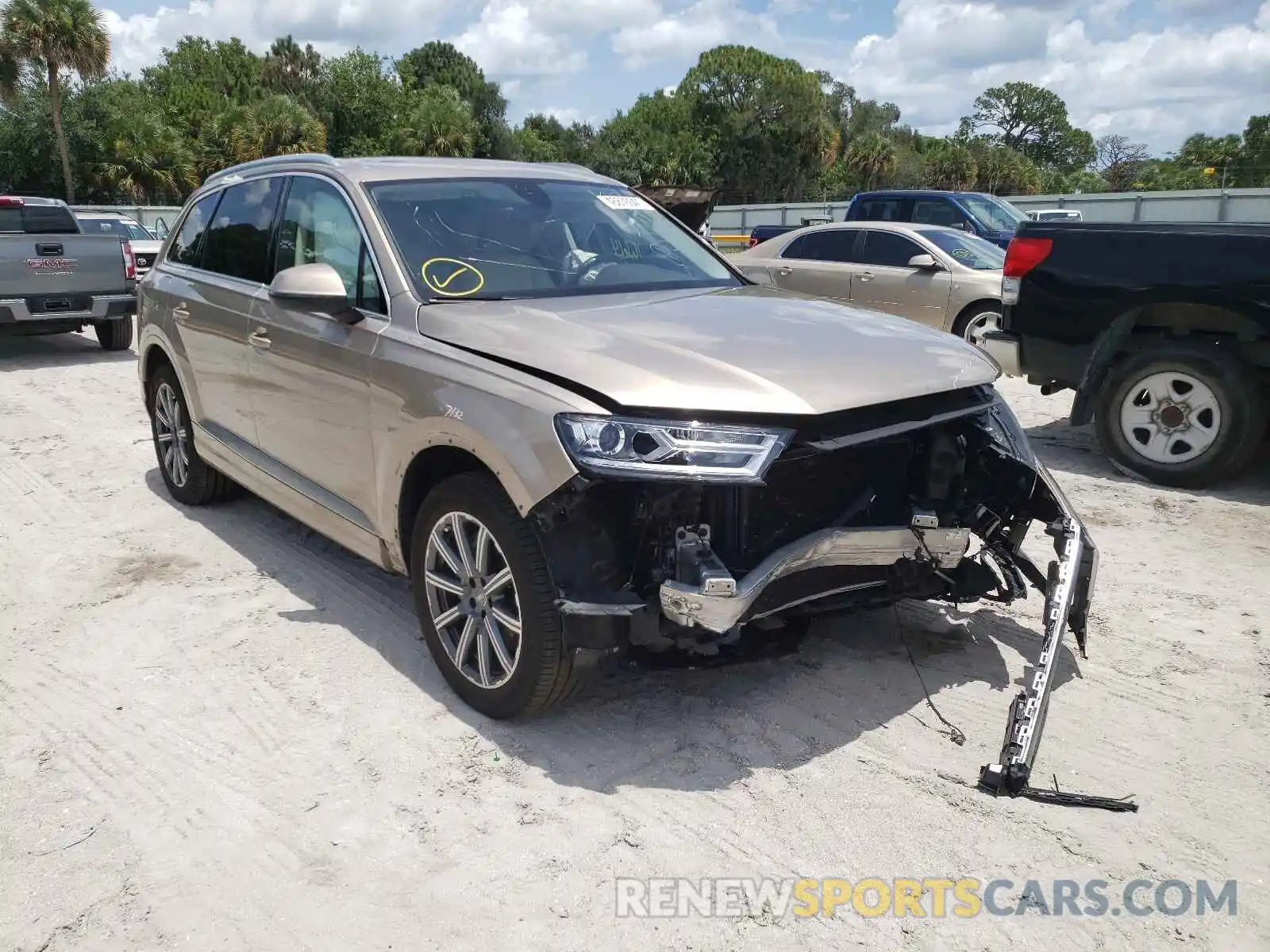 1 Photograph of a damaged car WA1AHAF72KD031568 AUDI Q7 2019