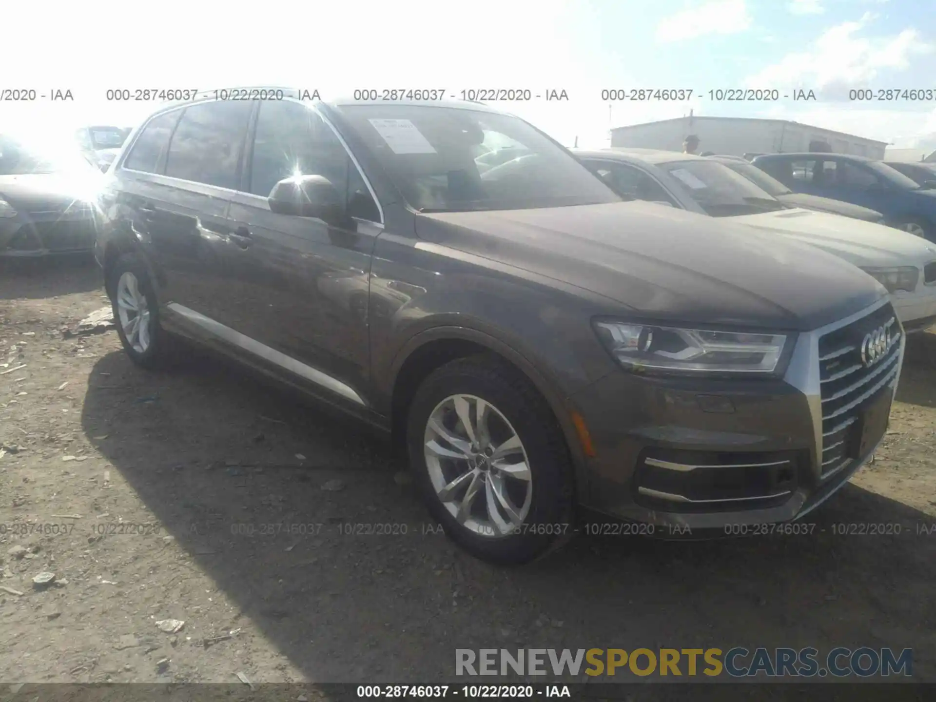 1 Photograph of a damaged car WA1AHAF73KD017954 AUDI Q7 2019