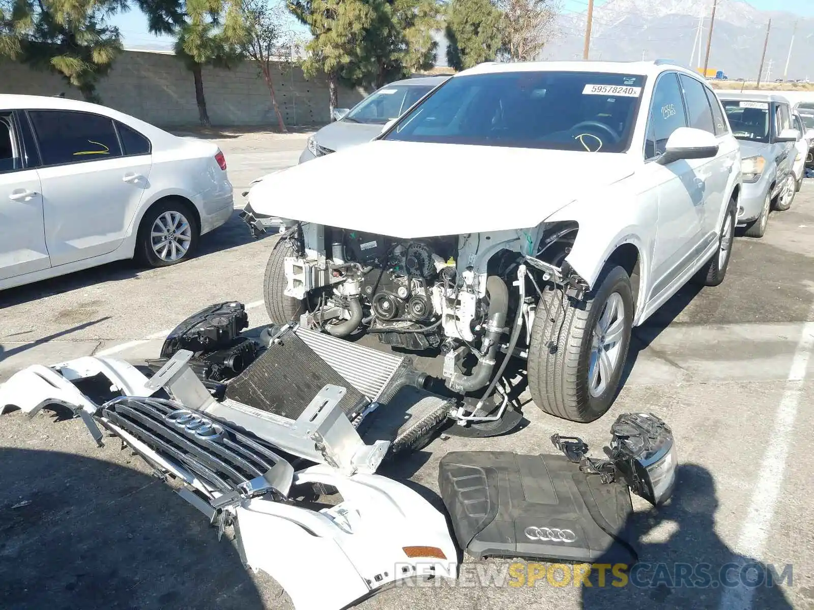 2 Photograph of a damaged car WA1AHAF73KD029070 AUDI Q7 2019