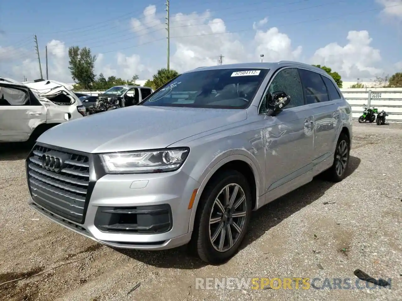 2 Photograph of a damaged car WA1AHAF73KD029635 AUDI Q7 2019