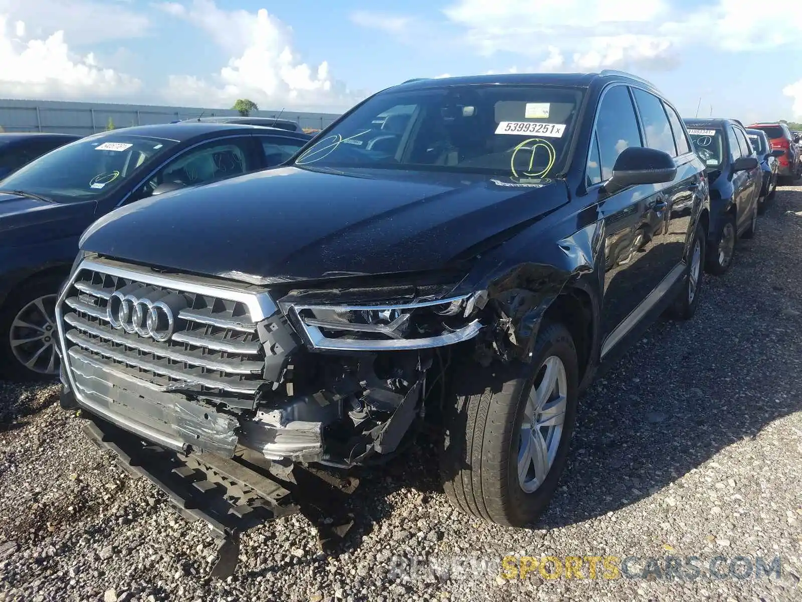 2 Photograph of a damaged car WA1AHAF75KD020404 AUDI Q7 2019