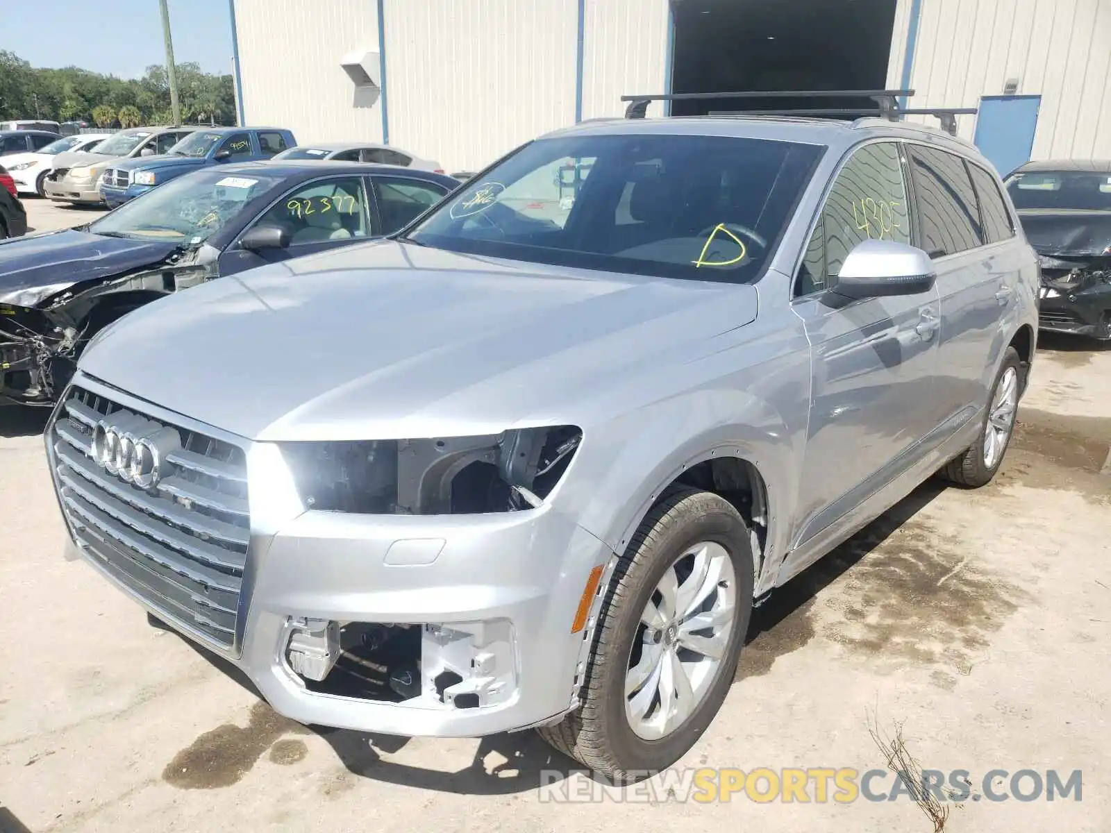 2 Photograph of a damaged car WA1AHAF75KD049711 AUDI Q7 2019