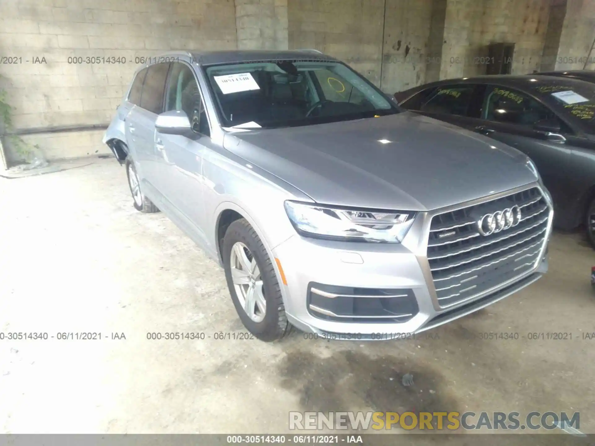 1 Фотография поврежденного автомобиля WA1AHAF76KD020654 AUDI Q7 2019