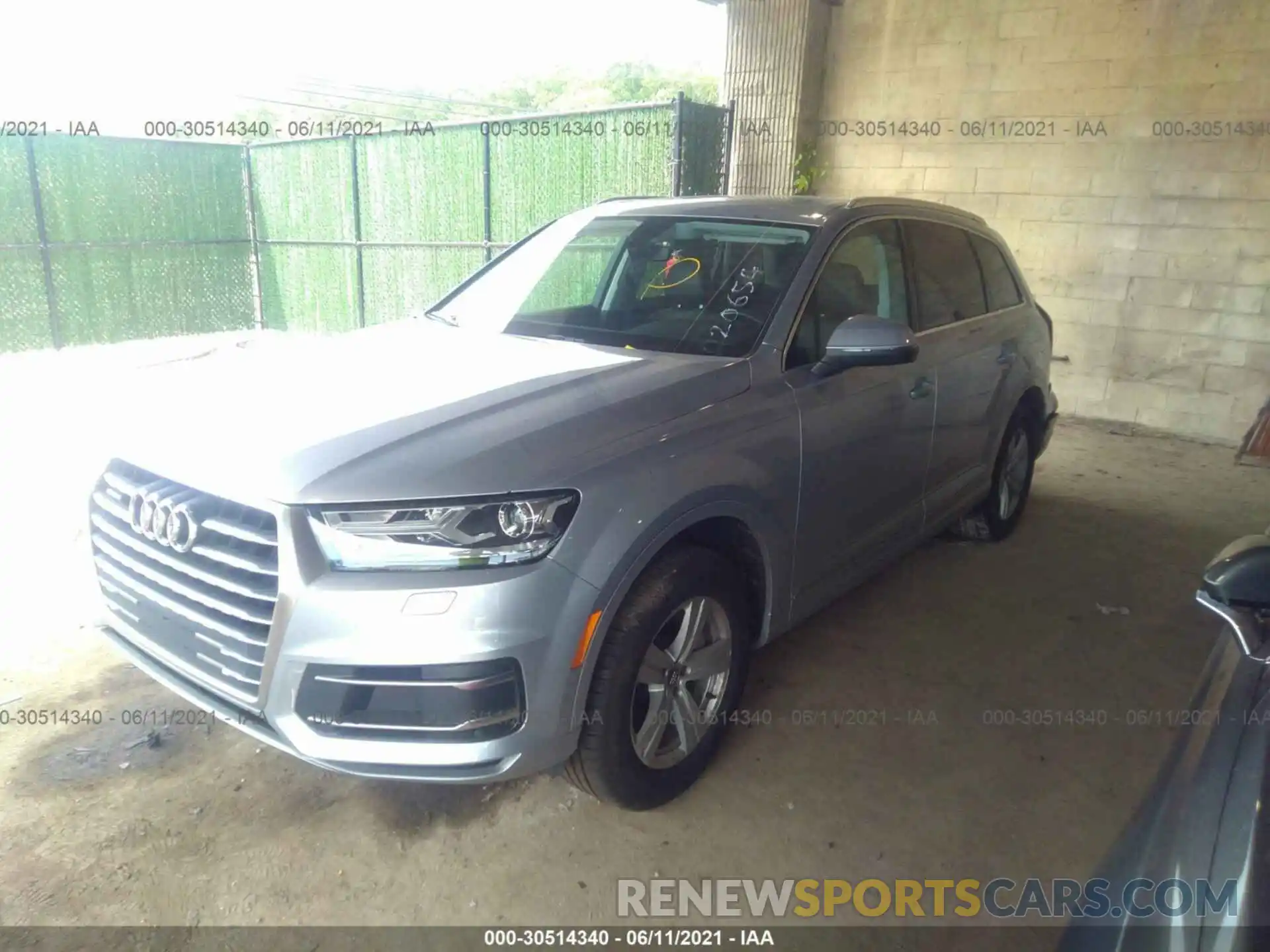 2 Photograph of a damaged car WA1AHAF76KD020654 AUDI Q7 2019