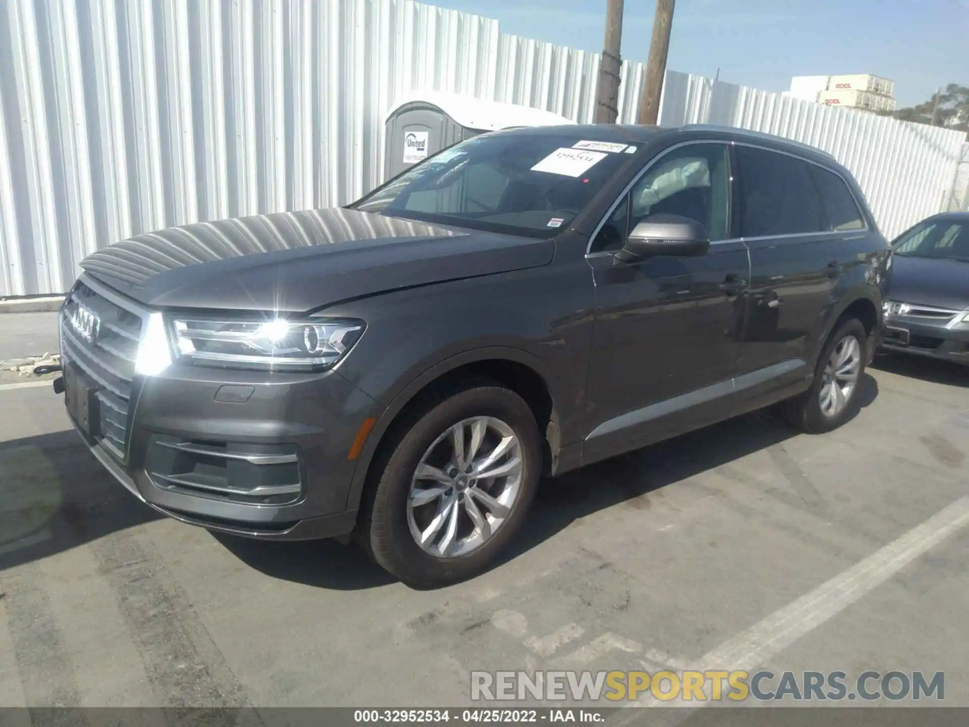 2 Photograph of a damaged car WA1AHAF77KD016354 AUDI Q7 2019