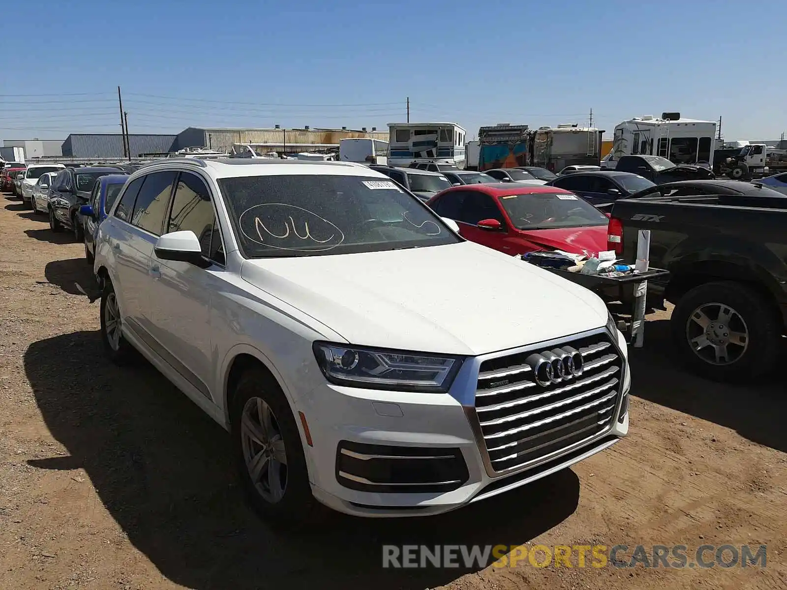 1 Photograph of a damaged car WA1AHAF77KD020386 AUDI Q7 2019