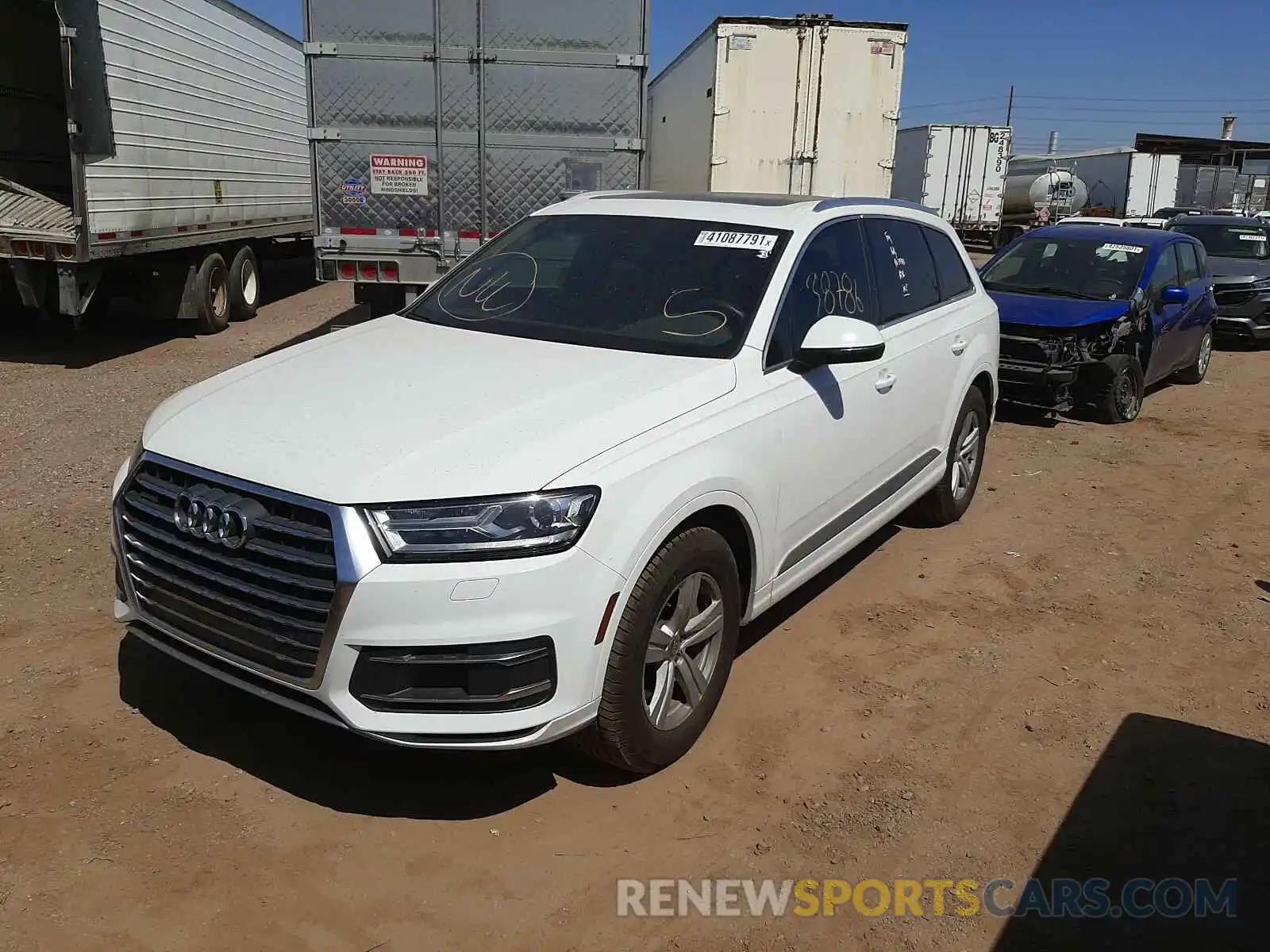 2 Photograph of a damaged car WA1AHAF77KD020386 AUDI Q7 2019