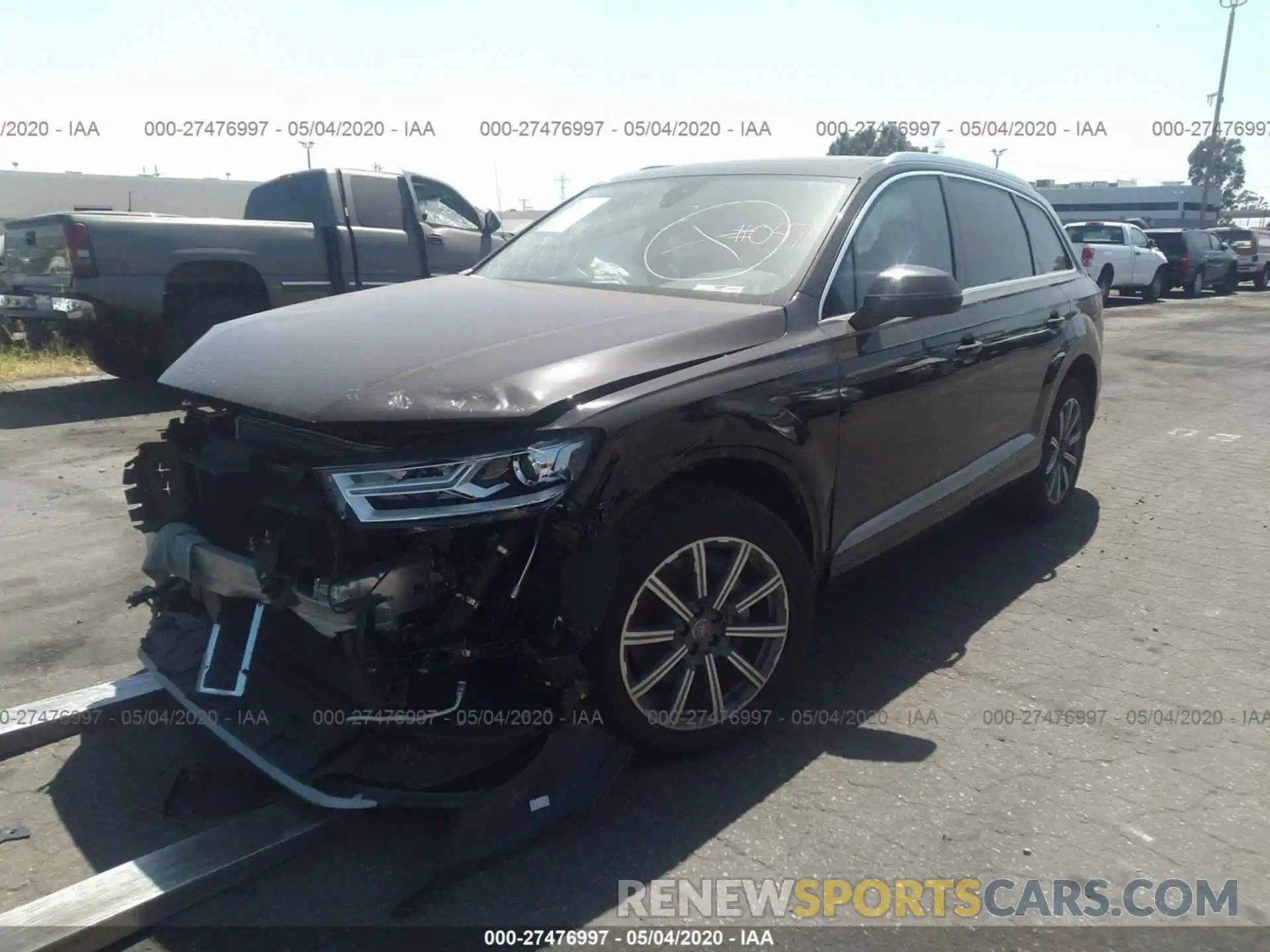 2 Фотография поврежденного автомобиля WA1AHAF77KD027774 AUDI Q7 2019