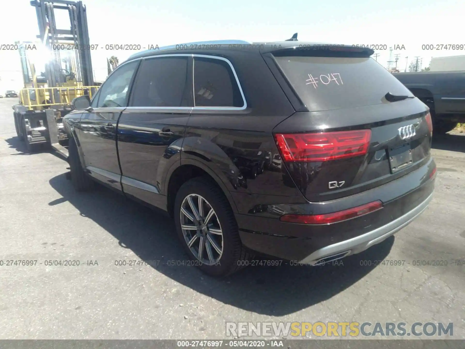 3 Photograph of a damaged car WA1AHAF77KD027774 AUDI Q7 2019