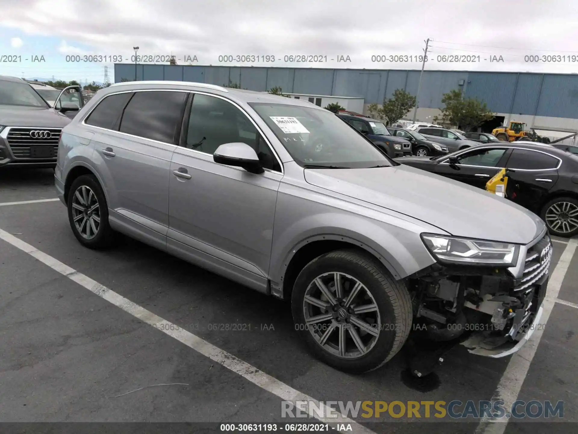 1 Photograph of a damaged car WA1AHAF77KD034322 AUDI Q7 2019