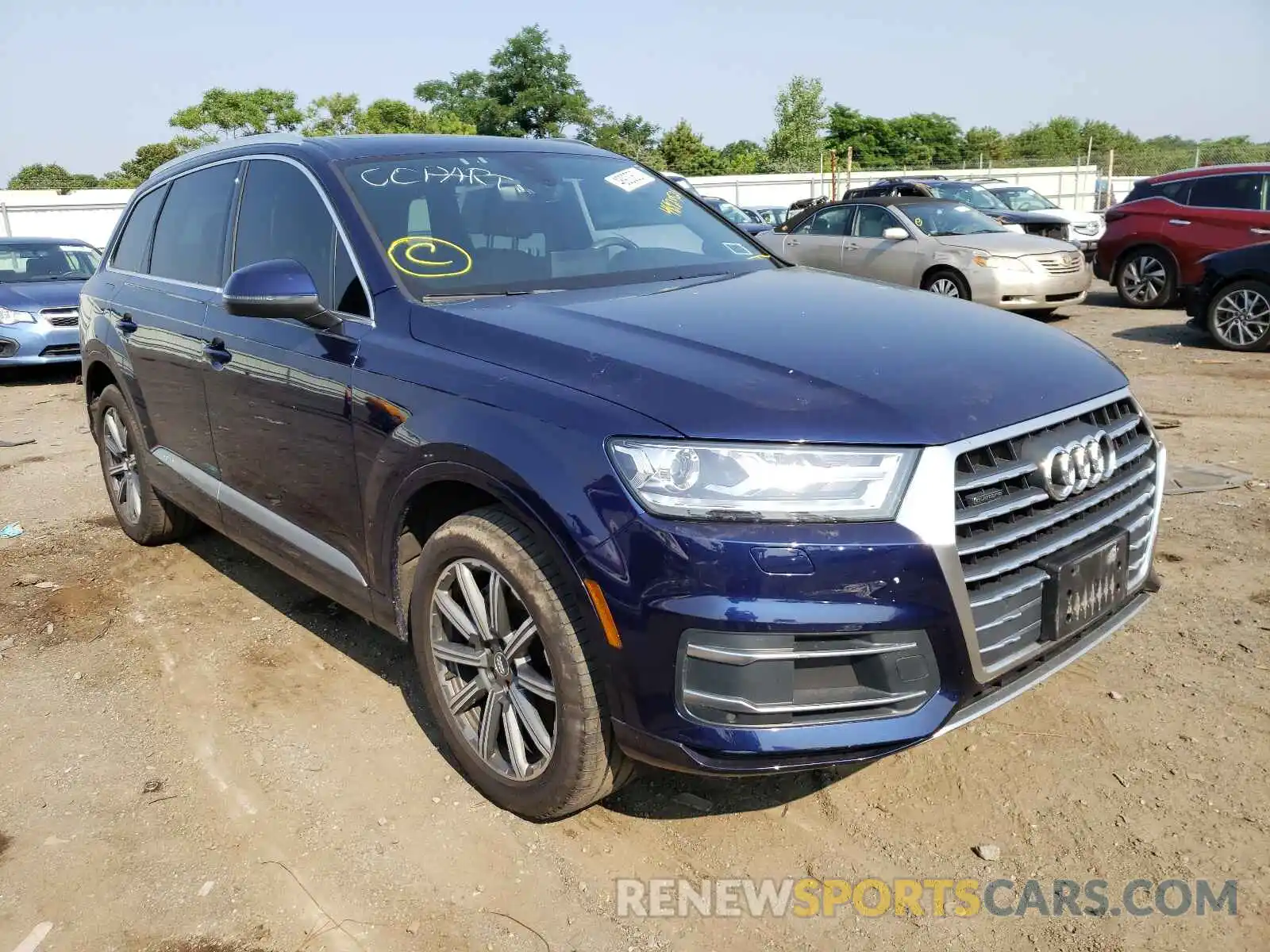 1 Фотография поврежденного автомобиля WA1AHAF77KD039004 AUDI Q7 2019