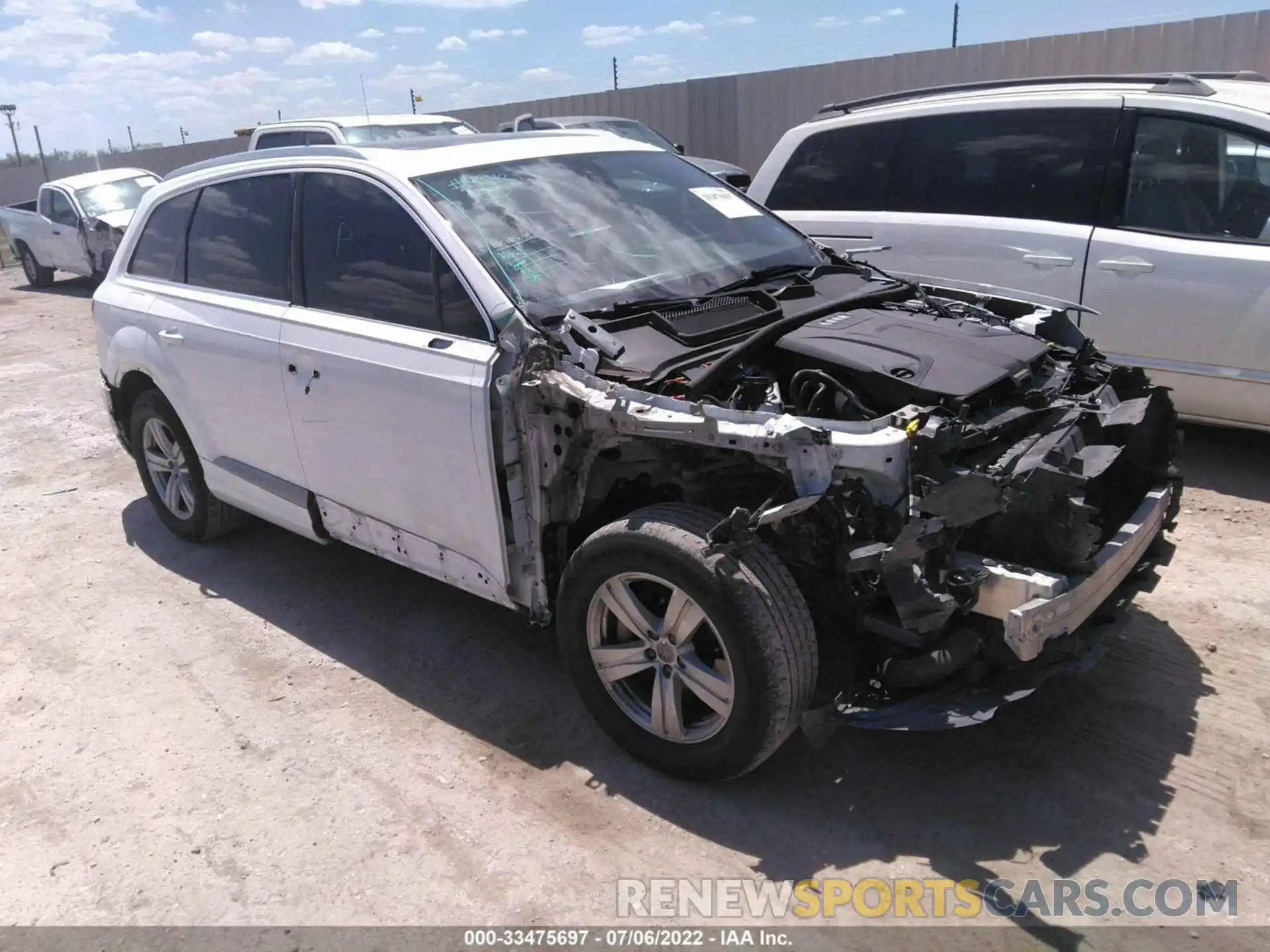 1 Photograph of a damaged car WA1AHAF78KD023331 AUDI Q7 2019