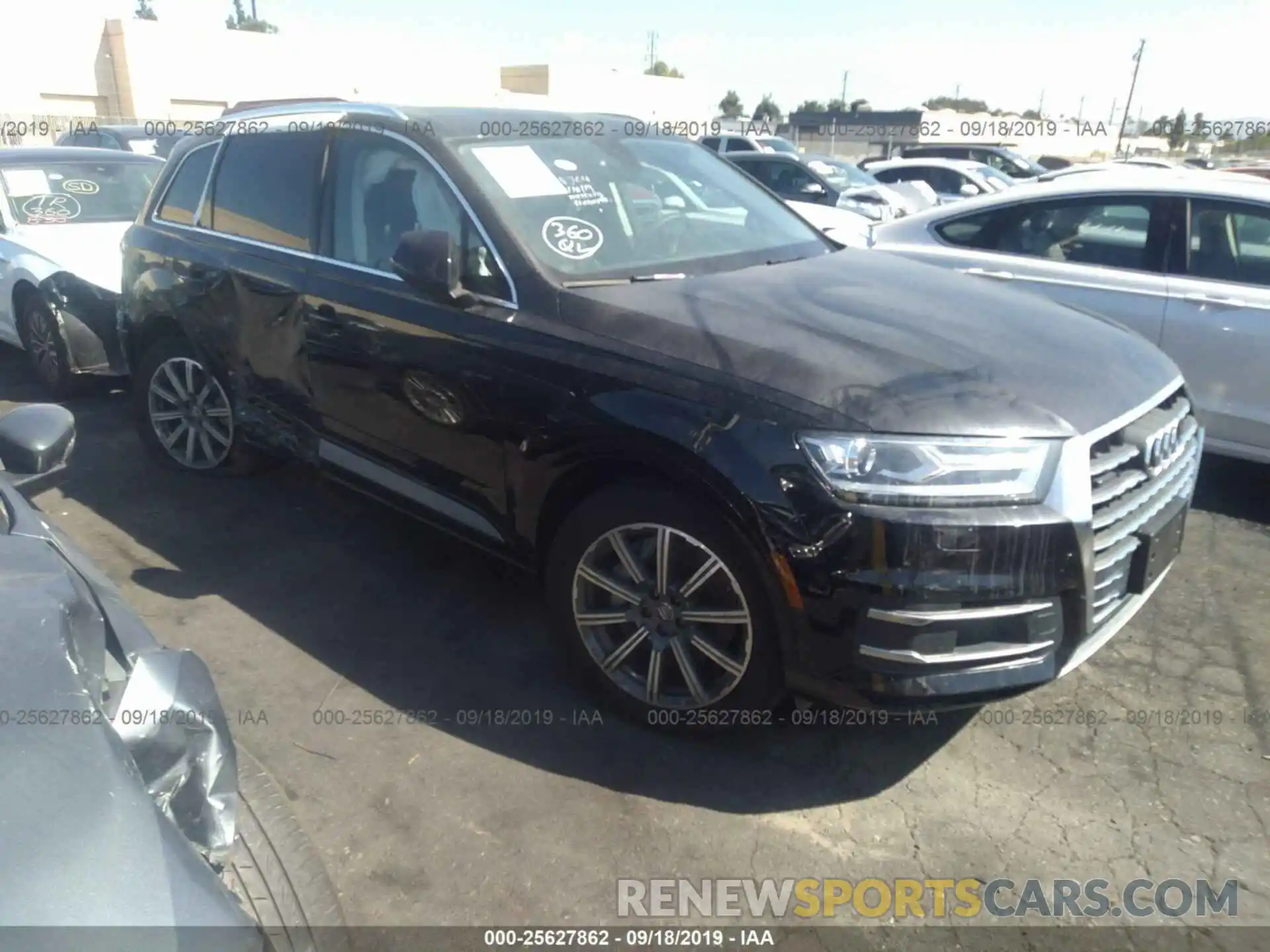 1 Photograph of a damaged car WA1AHAF78KD024351 AUDI Q7 2019