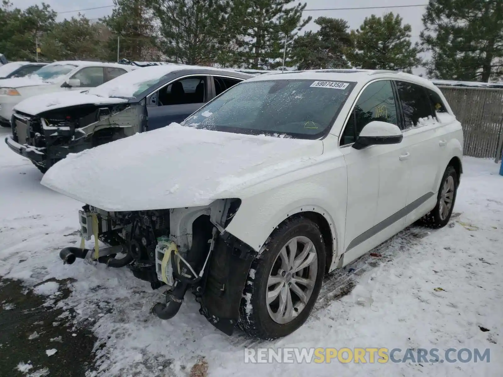 2 Фотография поврежденного автомобиля WA1AHAF78KD036127 AUDI Q7 2019