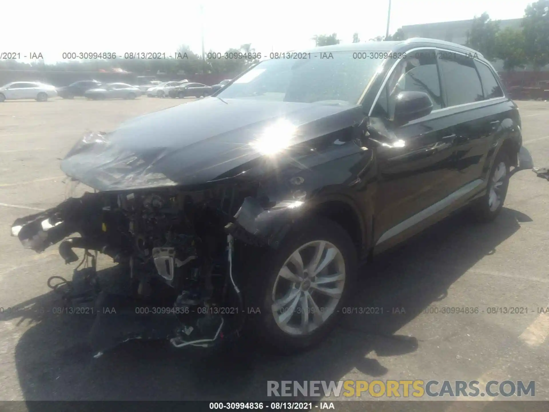 2 Photograph of a damaged car WA1AHAF7XKD025470 AUDI Q7 2019