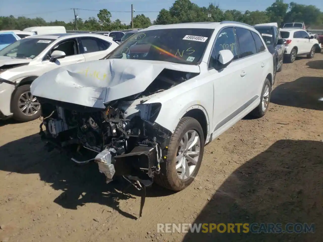 2 Photograph of a damaged car WA1LAAF70KD010232 AUDI Q7 2019