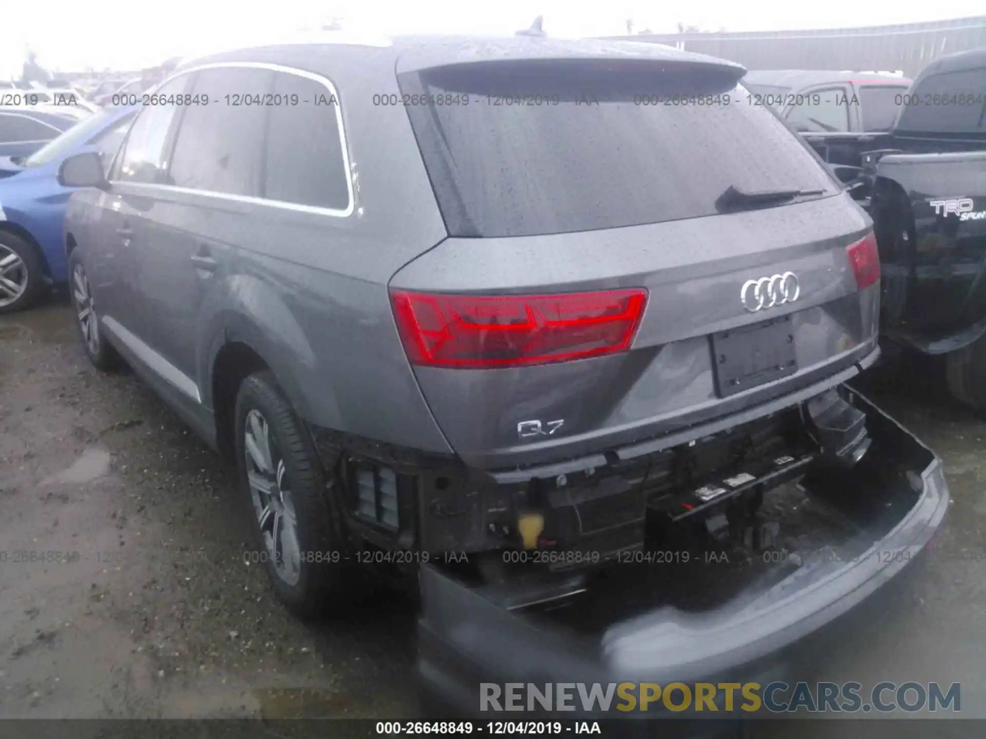 3 Photograph of a damaged car WA1LAAF71KD006917 AUDI Q7 2019