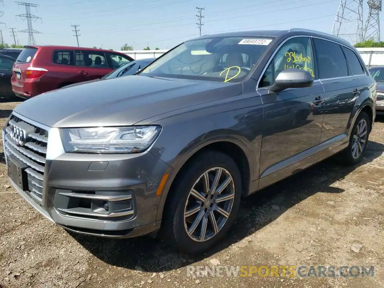 2 Photograph of a damaged car WA1LAAF71KD040842 AUDI Q7 2019