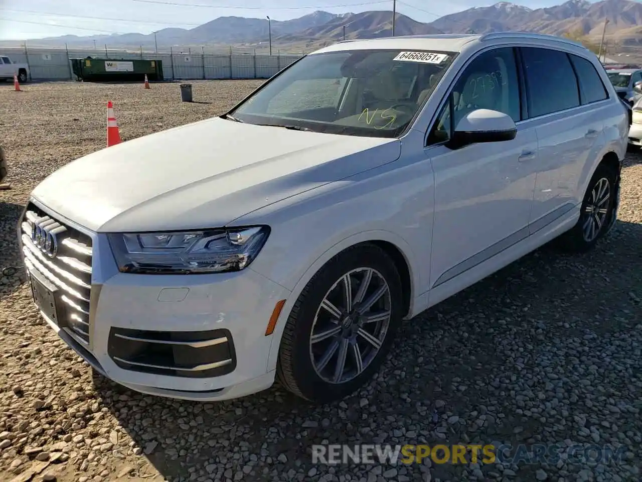 2 Photograph of a damaged car WA1LAAF74KD048806 AUDI Q7 2019