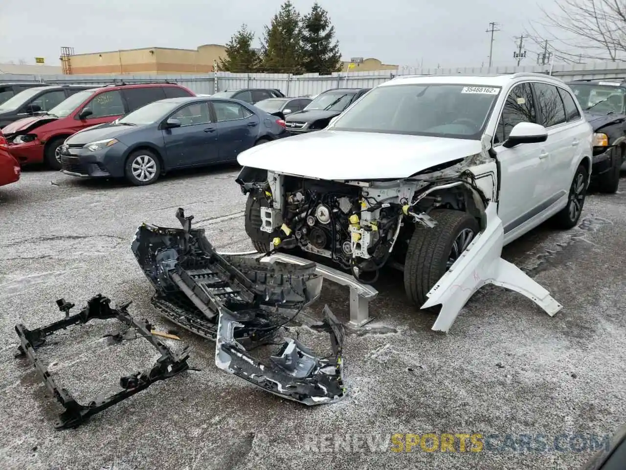 2 Photograph of a damaged car WA1LAAF75KD037314 AUDI Q7 2019