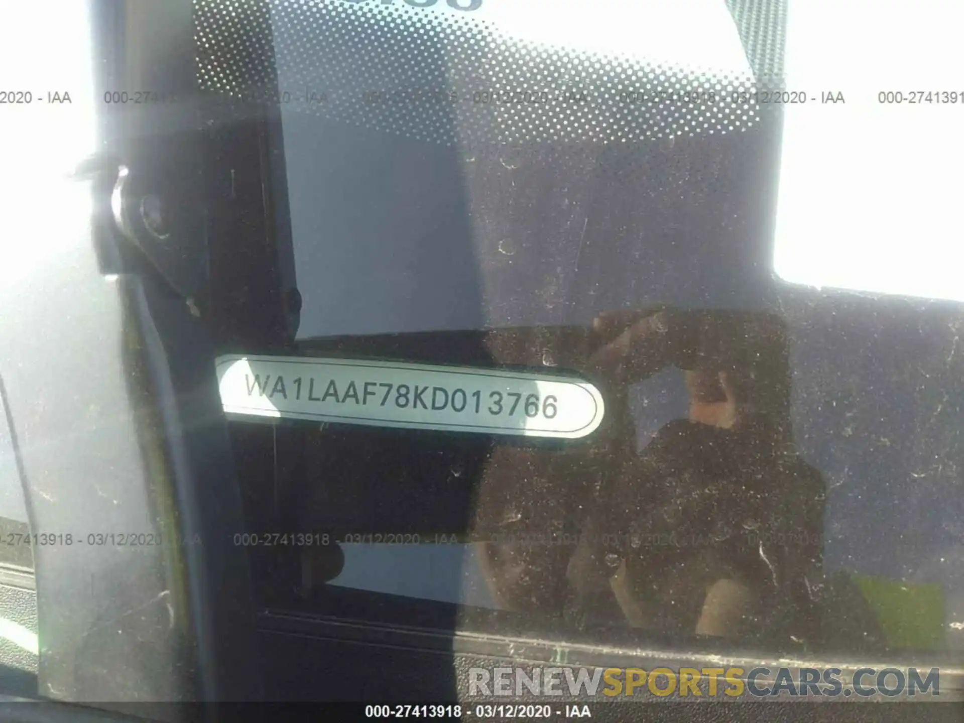 9 Photograph of a damaged car WA1LAAF78KD013766 AUDI Q7 2019
