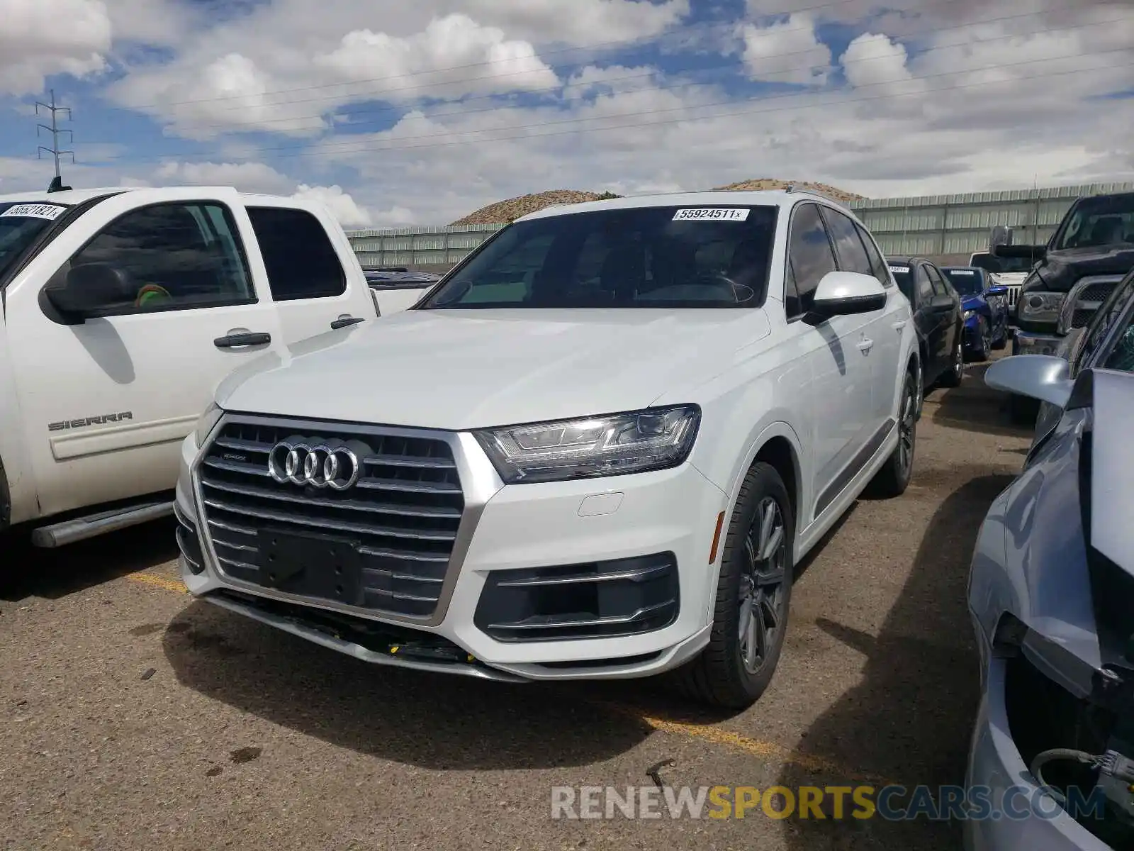 2 Photograph of a damaged car WA1LAAF78KD013900 AUDI Q7 2019