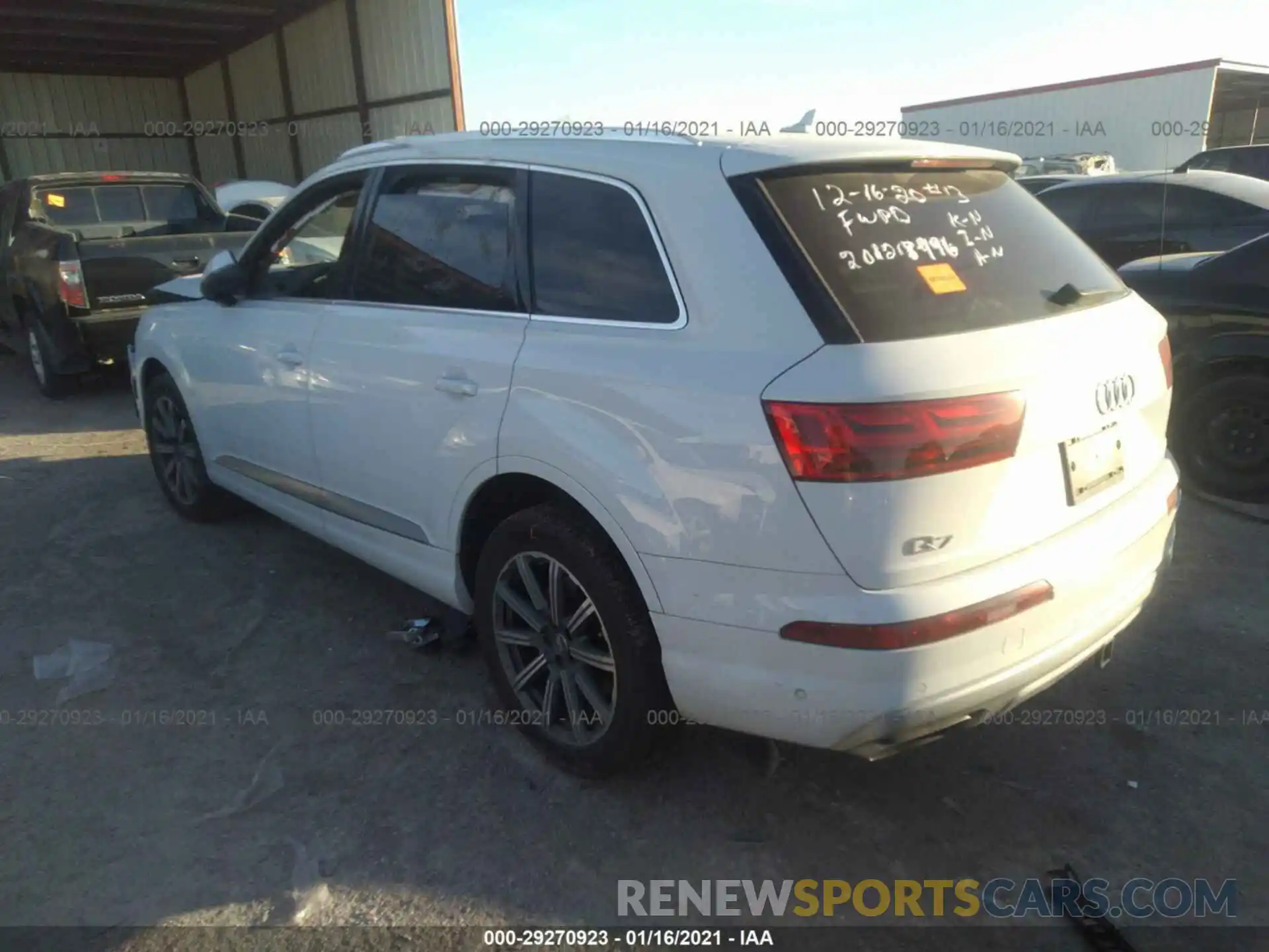 3 Photograph of a damaged car WA1LAAF78KD016246 AUDI Q7 2019