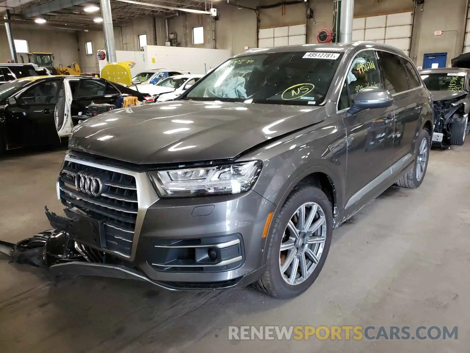 2 Photograph of a damaged car WA1LAAF78KD034598 AUDI Q7 2019